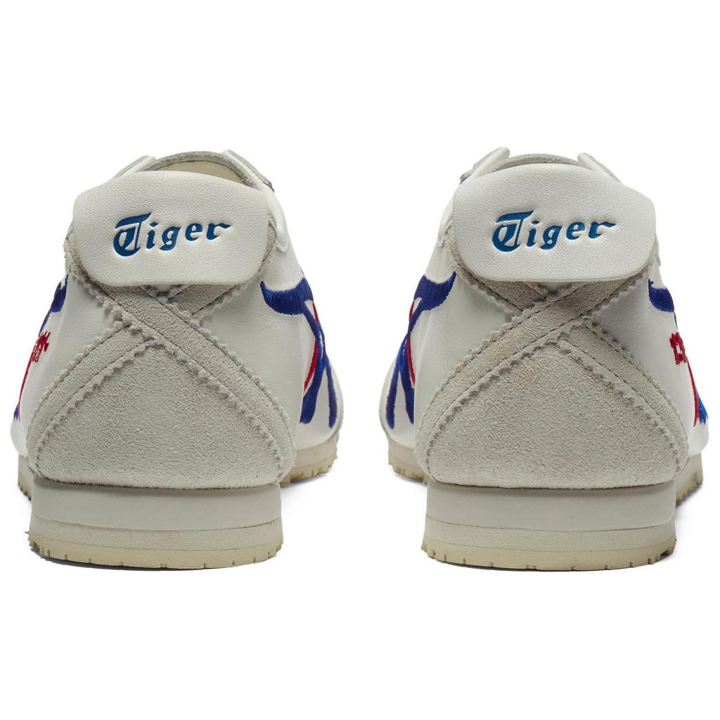 ONITSUKA TIGER Mexico 66 Nm Scarpe Casual Basse Comode Morbide Antiscivolo Resistenti all'Usura Scarpe Casual Unisex Bianco Blu 1183C320-100