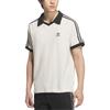 Adidas Originals Waffle Short Fashion Soft Comfortable Striped Versatile Polo Shirt Unisex Tops White JV9265