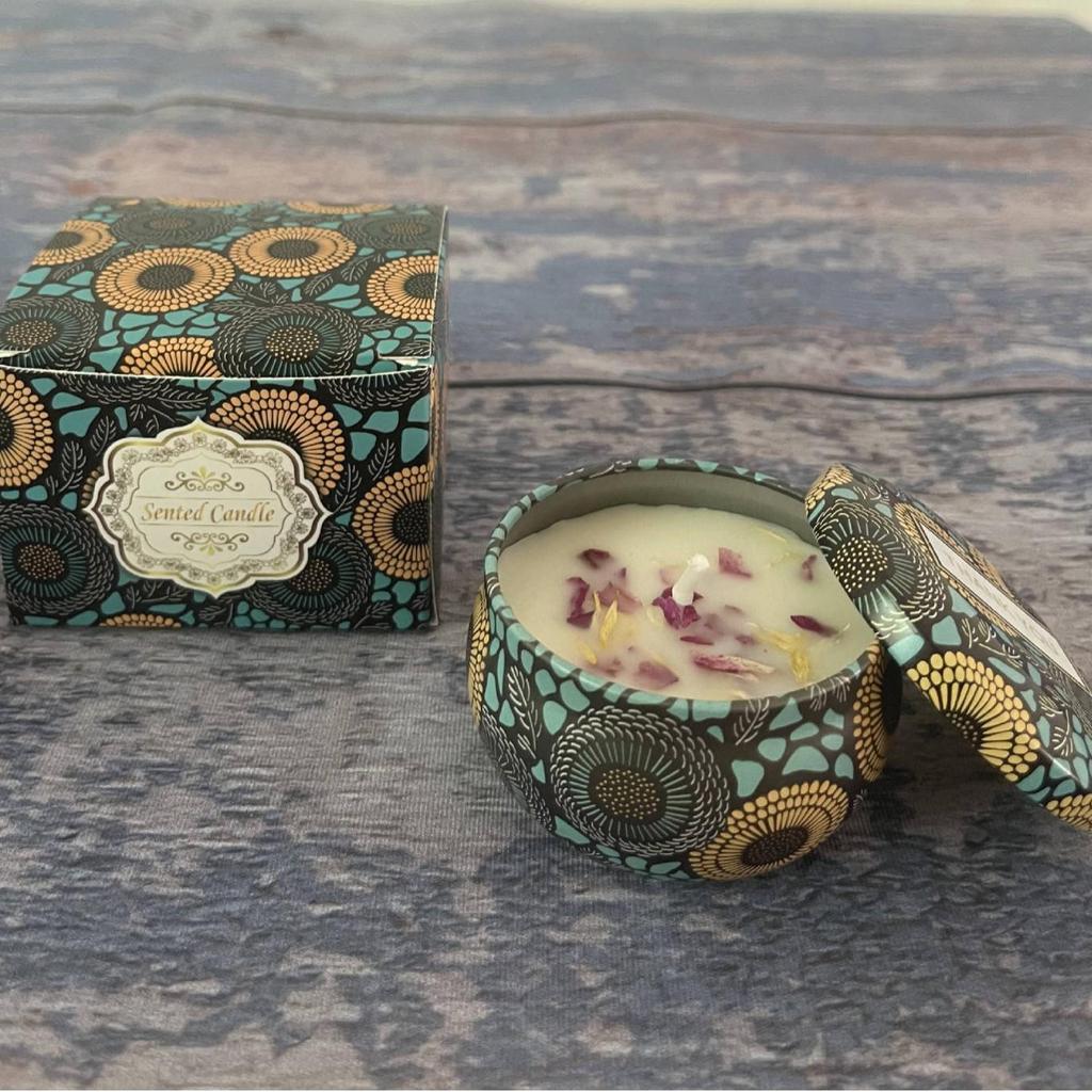 Soy Wax Dried Flower Scented Candle – Wedding & Birthday Aromatherapy Gift