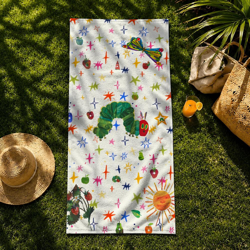 The Very Hungry Caterpillar Towel Towel beach towel, quick drying absorbent bath towel for Swim,Gym,Camping,Outdoor hot