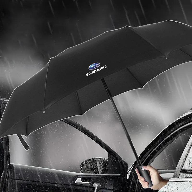 Plne automatický kompaktný skladací vlastný dáždnik do auta Príslušenstvo do auta Pre Subaru Forester impreza Outback Legacy Tribecacar WRC XV Príslušenstvo do auta