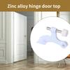 Heavy Duty White Colored Door Top Hinges  easy installs US Type Door Stoppers Luxurious White Door Hinges For Various Door