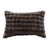 Pillow Cover Solid Color Design Plush Soft Pillow Case Autumn Winter Warm Comfortable Bedroom Pillowcase