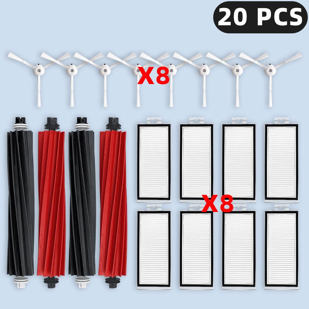 Kompatibel mit ( Roborock Q8 Max, Q8 Max+, Q5 Pro, Q5 Pro+, Q5 Max+, Q5 DuoRoller+ ) Ersatzteile Filter Haupt-Seitenbürste Staubbeutel