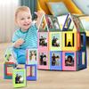 10Pcs Magnetic Display Photo Frame 3Inch Picture Holder with Magnets For Home Office Refrigerator Whiteboard Decoration