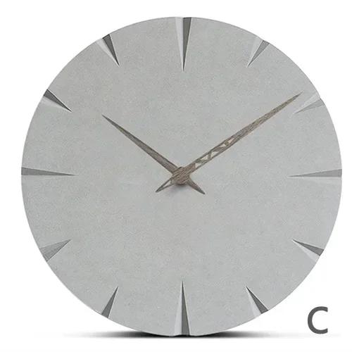 

Large Wooden Wall Clock Simple Modern Design Nordic Silent Clocks Square MDF Wood Hanging Wall Watch Home Wall Decor 12 InJ7I9P8 12 INCH
