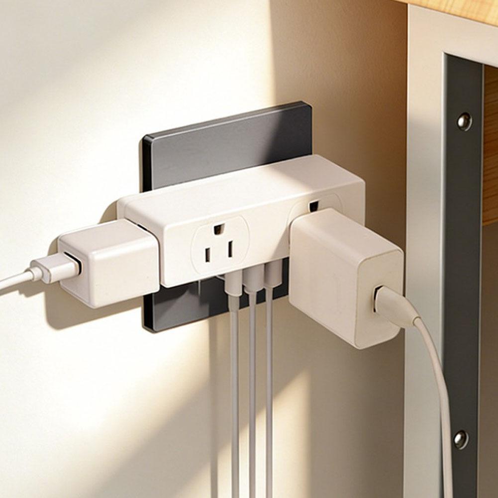 AC Socket Extender with 4 Outlets 2 USB-A and 1 USB-C Charging Ports Designed for Efficient Power Distribution