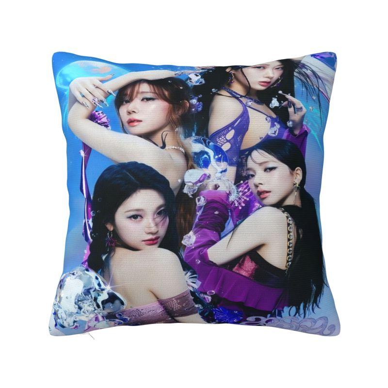 Custom Kpop A-Aespas Girls Karina Winter Giselle Ningning Pillow Case Sofa Luxury Cushion Cover Car Pillowcase
