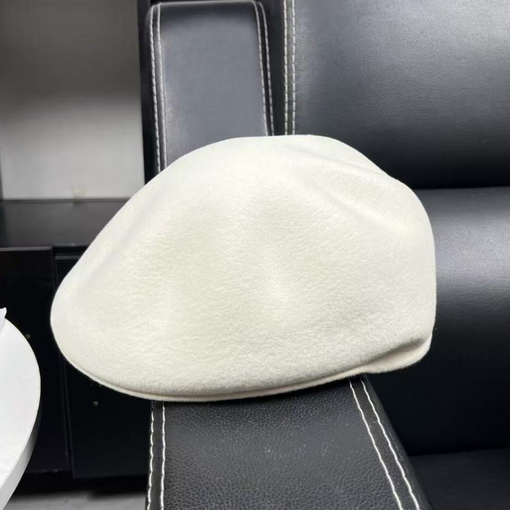 French men and women autumn and winter wool beret women British style retro painter hat versatile face peaked cap tide