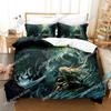 Luxury New 3D Print Anime Samurai Bedding Set Duvet Cover Bed Set Quilt Cover Pillowcase Queen Size Boys Adult Bedding Set
