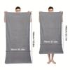 4 Pcs Microfiber Bath Towel Set - Highly Absorbent Solid Color Bath Towels for Bath, Gym & Spa, Multi-Purpose Bathroom Accessori