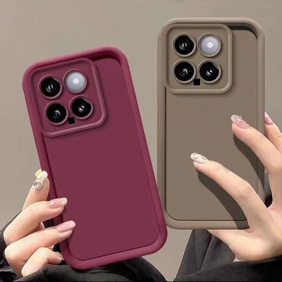 Camera Protect Silicone Case for Xiaomi Mi 14 Pro 13 12 Lite 11 13T 12T Poco X6 X5 Pro X4 GT X3 M6 M4 M3 F5 F4 F3 GT Soft TPU Back Cases Cover