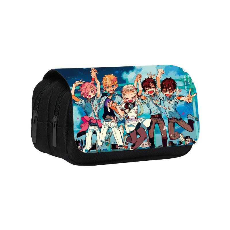 Toilet Bound Hanako Kun Pattern Double Layer Stationery Storage Bag For Students And Professionals