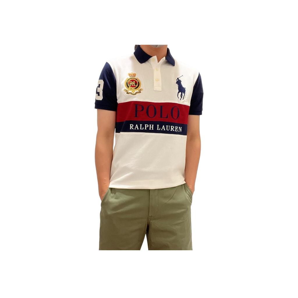 Polo Ralph Lauren Embroidered Patchwork Cotton Polo Shirt Men Tops Multicolor 710790853-003