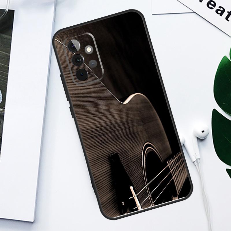 Guitar Music For Samsung Galaxy A55 A54 A35 A15 A34 A14 A53 A33 A13 A05 A06 A16 A22 A32 A52 Phone Case