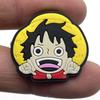 One Piece Cartoon Character Crocs Shoe Charms - Soft Rubber Decorative Accessories