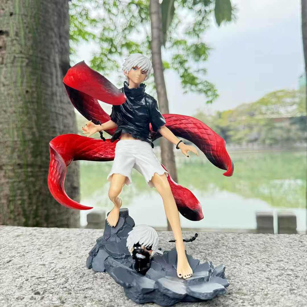 Tokyo Ghoul Kaneki Ken Centipede Mask Figure with Replaceable Face