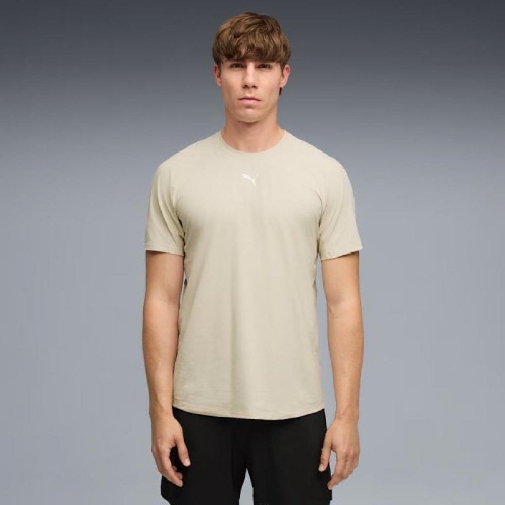 PuMa Men S Running Short Sleeve Tee M Run Coolcell Tee 87 Alpine Snow/XXL(110)