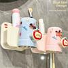 Multifunctional Toothpaste Holder with Mouthwash Cup Toothbrush Stand  Bathroom Accessories