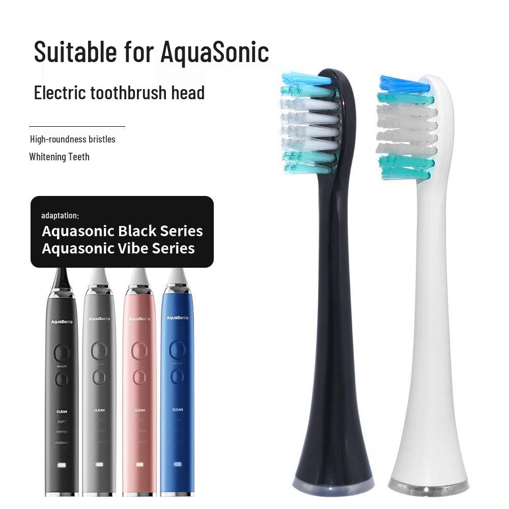 AquaSonic Electric Toothbrush Replacement Head - Black/Vib Series