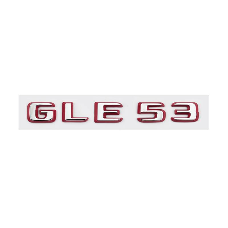 Suitable for Mercedes Benz rear letter sticker silver red version C63S GT63S S63LGLE53 SL63S modification W205 W206 C190 X290
