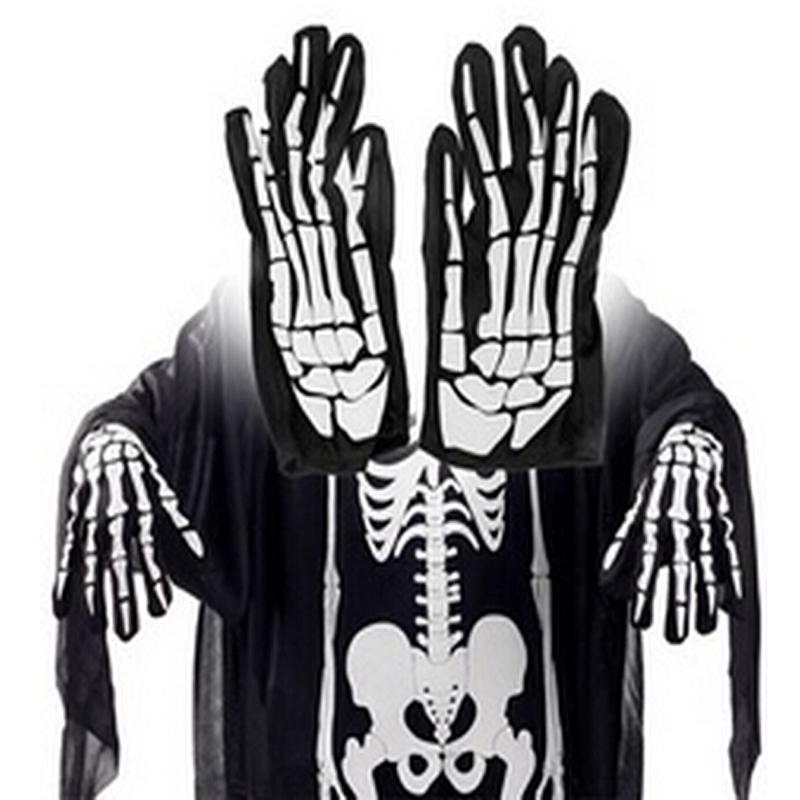 Unisex Unisex Adult Children Winter Cycling Full Fingered Gloves Halloween Horror Skull Claw Skeleton Anti-Skid Outdoor