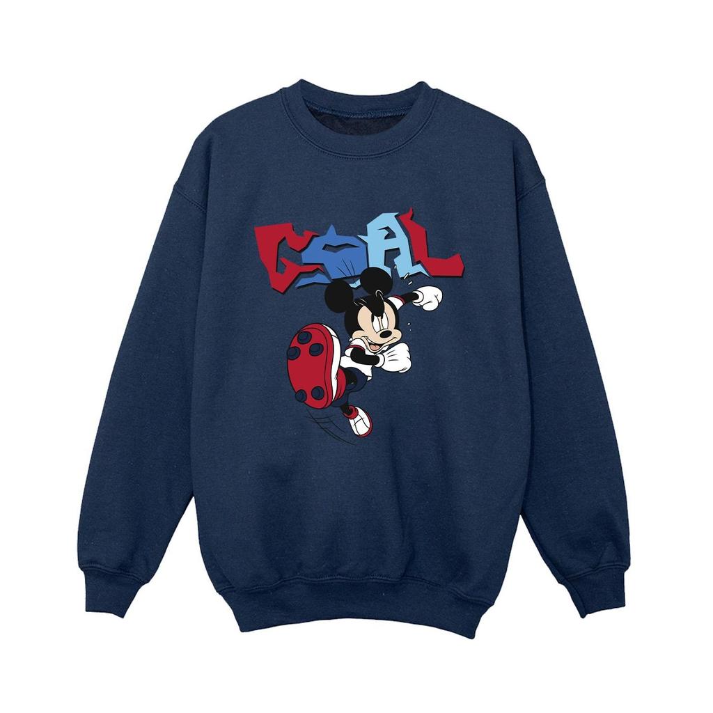 Disney Boys Mickey Mouse Goal Striker Pose Sweatshirt
