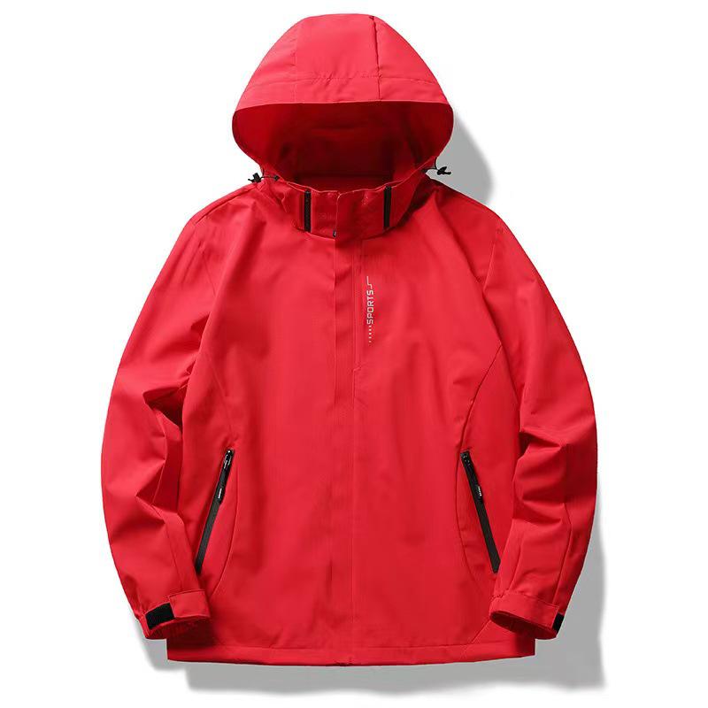 Unisex 6266 Kapuzen-Wasserabweisende Windjacke - Leicht, Einlagig für Outdoor-Aktivitäten