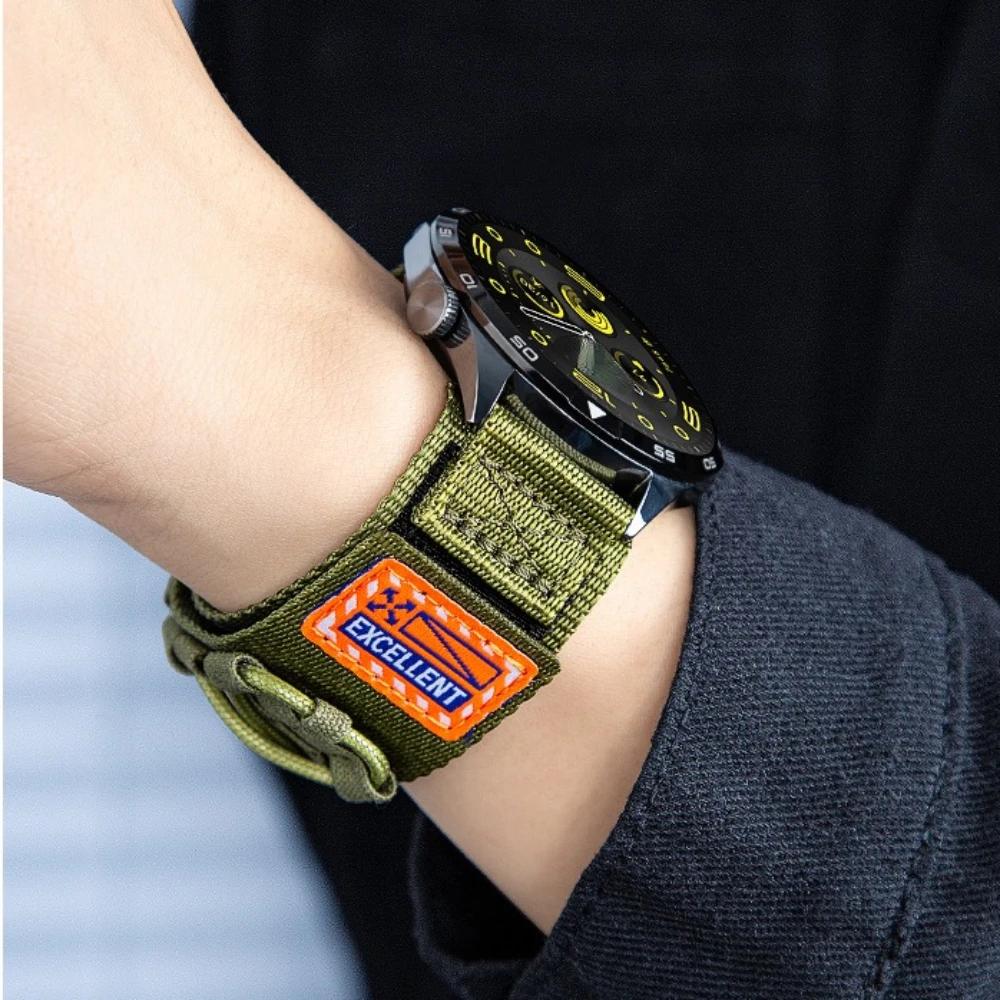 Bracelet en Nylon 20 22mm Pour Huawei Watch 4Pro GT4 46mm Bracelet Pour Samsung Galaxy Watch 7 6 5 4 40 44mm Pour Amazfit Balance GTR 4 47mm