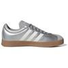 Adidas VL Court Base Fashion Comfortable Durable Low-Top Skate Shoes Women Sneakers Silver Gray White JQ3048