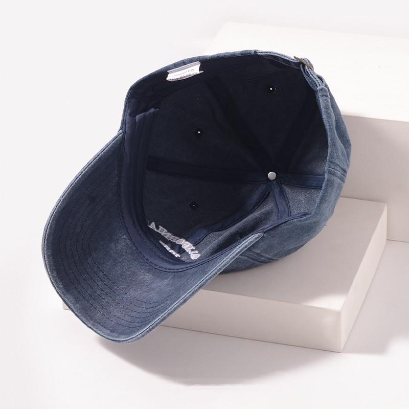 Vintage Embroidered Washed Baseball Cap Unisex Adjustable Soft Top Sun Hat for Outdoor Sports and Casual Wear