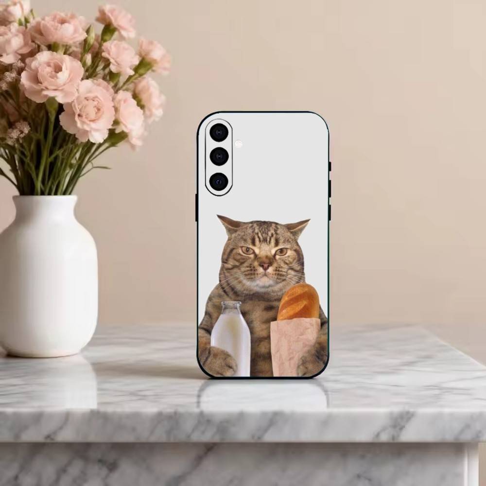 

F-Funny C-Cat C-Cute Phone Case For Samsung Galaxy A73,A72,A71,A70,A53,A52,A51,Others Soft Black Cover Samsung a71 4g