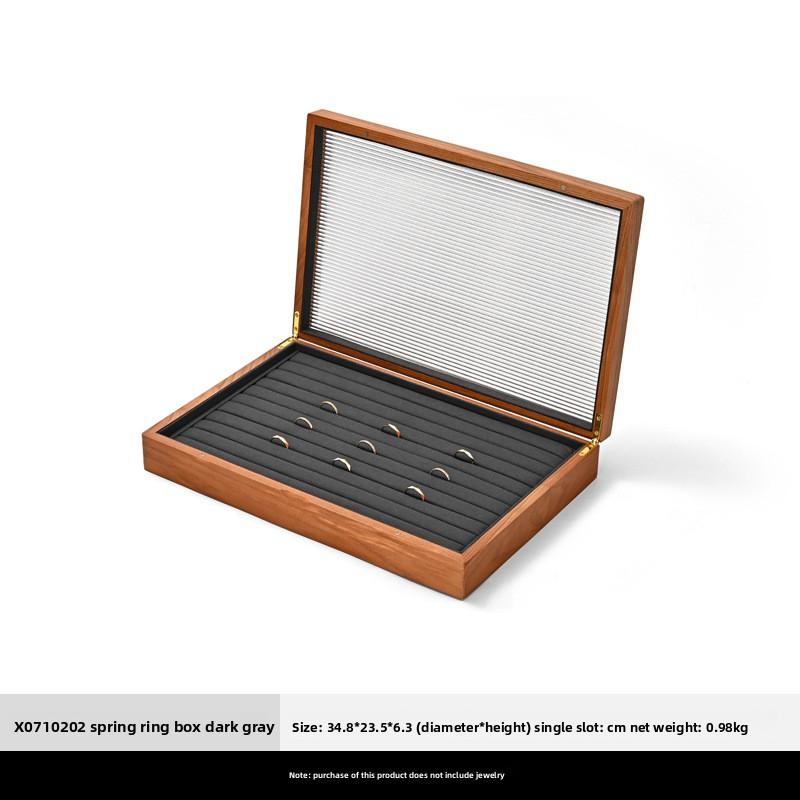 Premium Solid Wood Jewelry Box, Ring Necklace Earring Bangle Storage Case, Luxury Jewelry Display Organizer