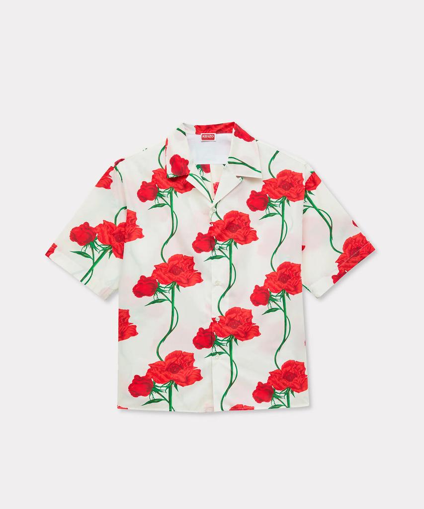 Kenzo Men'S Kenzo Archives Rose Hawaiian Short Sleeve Shirt_K265Amir01Ivx