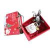 Santa Claus Ceramic Mug Christmas Gifts Coffee Cup with Gift box and spoon Rabbit doll Breakfast Milk Cup Home/Office Water Cup
