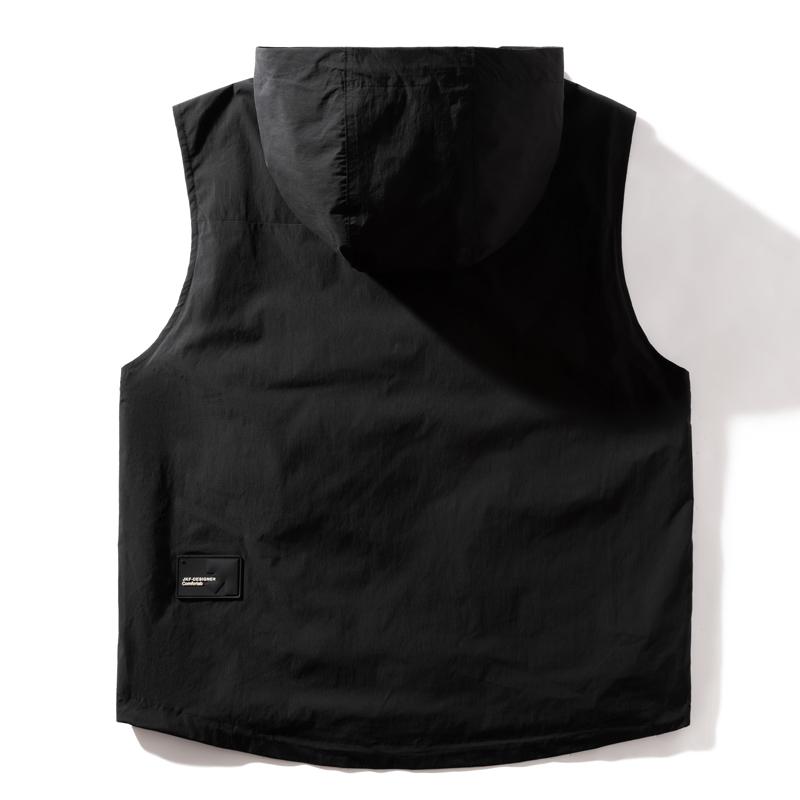 Unisex Lightweight Hooded Vest, Casual Outdoor Sleeveless Jacket with Pockets (M-3XL)