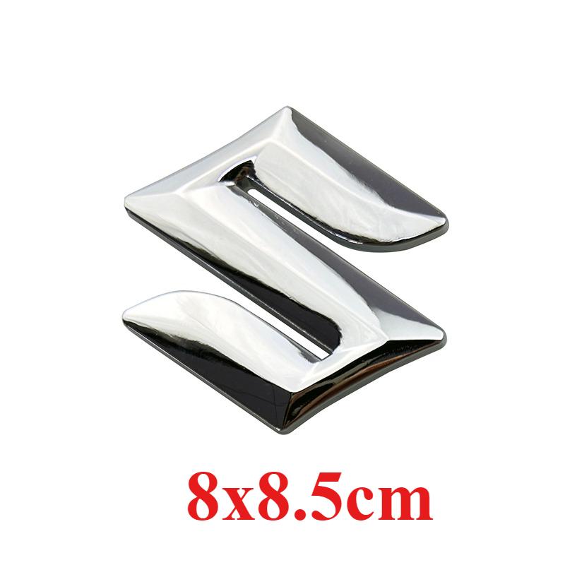3D Badge Steering Wheel Sticker Car Front Emblem Rear Trunk Logo For SUZUKI Swift Metal Alloy Modified Letter Decoration