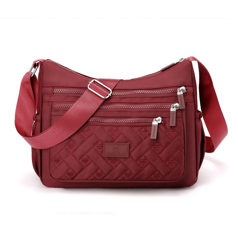 Umhängetasche für Damen, Umhängetasche, Messenger-Tasche aus wasserdichtem Nylon, Damenhandtasche