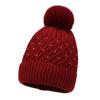 Plush Pompom Women's Knitted Beanie Hat Lightweight Winter Beanie Hat Gifts Pompom Beanie