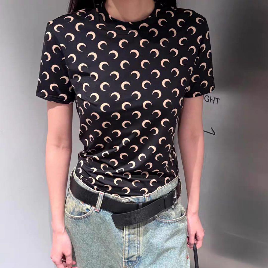 

[USED] Marine Serre Moon Print T-Shirt Women s Tops