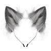 Handmade Plush Animal Ear Headband Cosplay Party Costume Wolf Fox Ears Hair Accessory Unisex