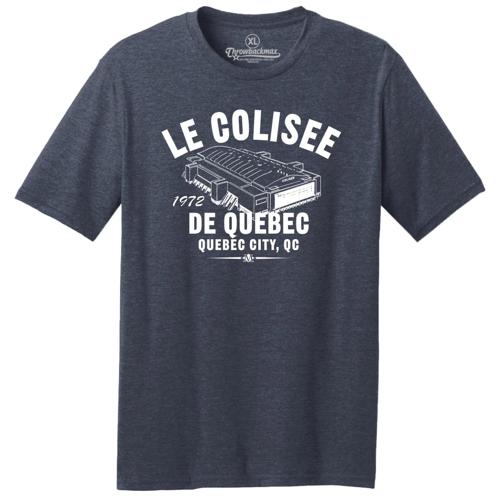 Le Colisee 1972 Hockey TRI-BLEND Tee Shirt - Past Home Of Your Quebec Nordiques L