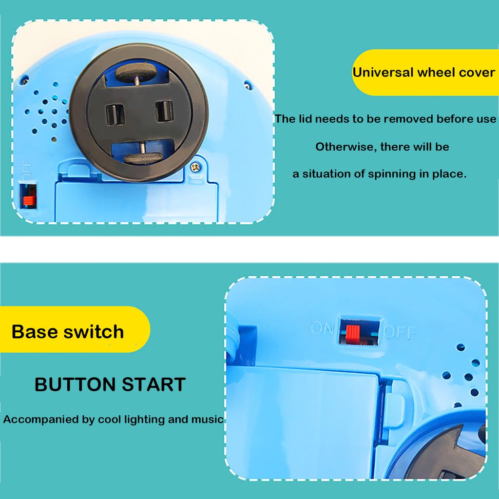 Children's Electric Amphibious Induction Water Spray Ball Toy, Water Play Light Music Battery Comes with It