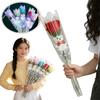 Einzelnes Süßes Bären-Abschluss-Bouquet Seidenblumen DIY Künstliche Rosenblumen Bären-Bouquet Dekoration Valentinstagsgeschenk