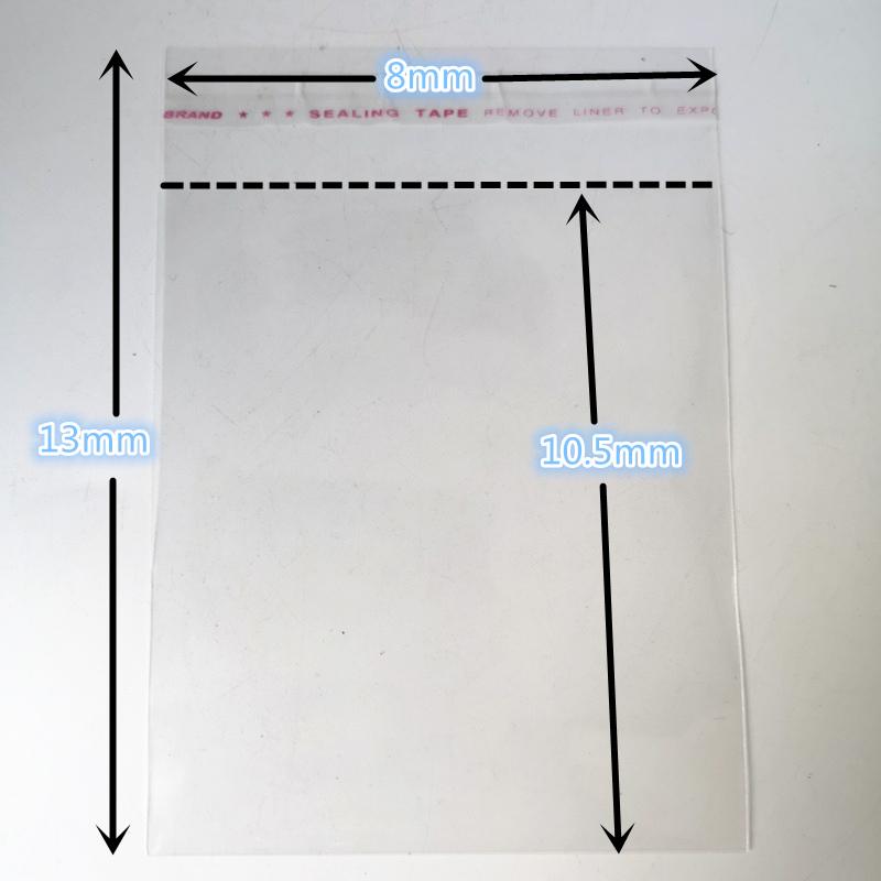 100pcs 5x7,6x9,7x11,8x13,9x16,10x18cm Resealable Poly Bag Transparent Opp Plastic Bags Self Adhesive Seal Jewellery Making Bag