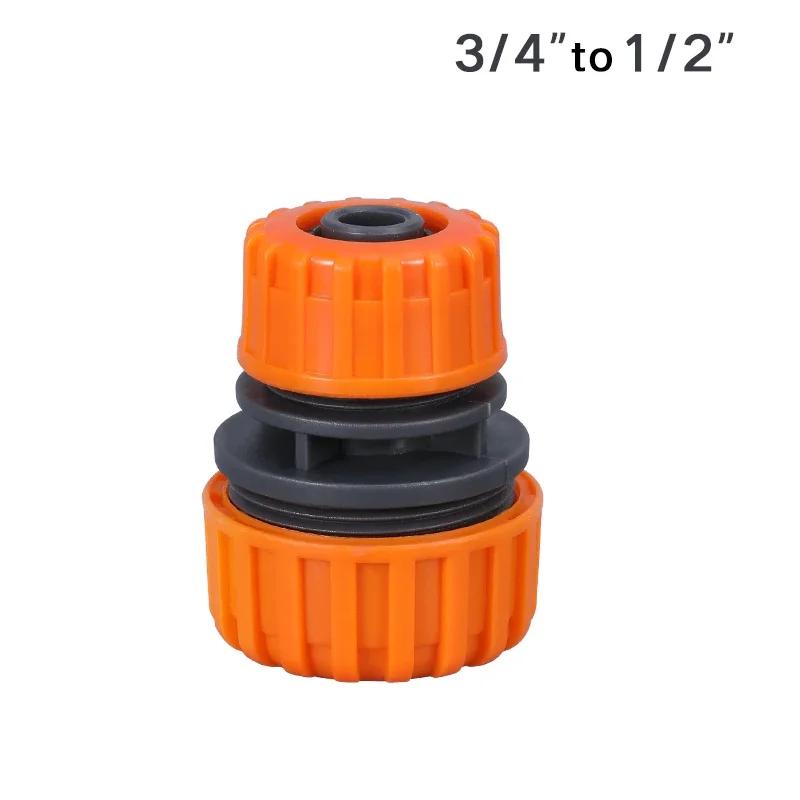 1 buc Furtun de udare grădină Conector rapid din plastic 1/2" 3/4'' 1 Adaptor dublu cuplaj tată Set prelungitor pentru conductă