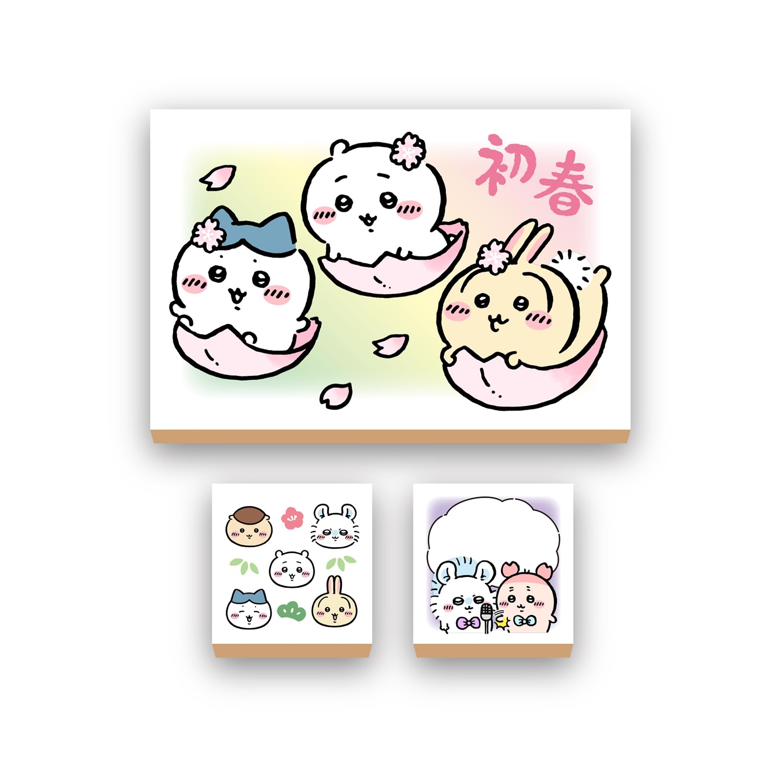 

BEVERLY Набор новогодних штампов с Чиикавой для самодельных новогодних открыток (Ранняя весна) CKN-007A