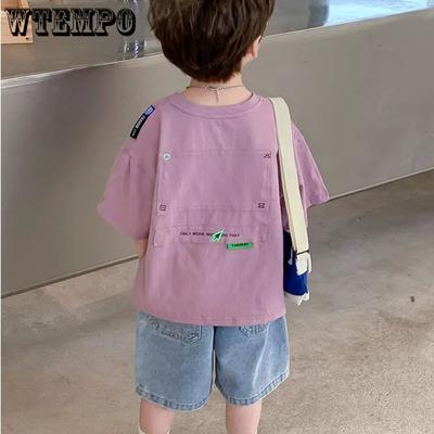 Boys' Summer Outfit Set Children's Short Sleeved Denim Suit Casual Short Set Korean Explosive Street Children's Summer Outfit