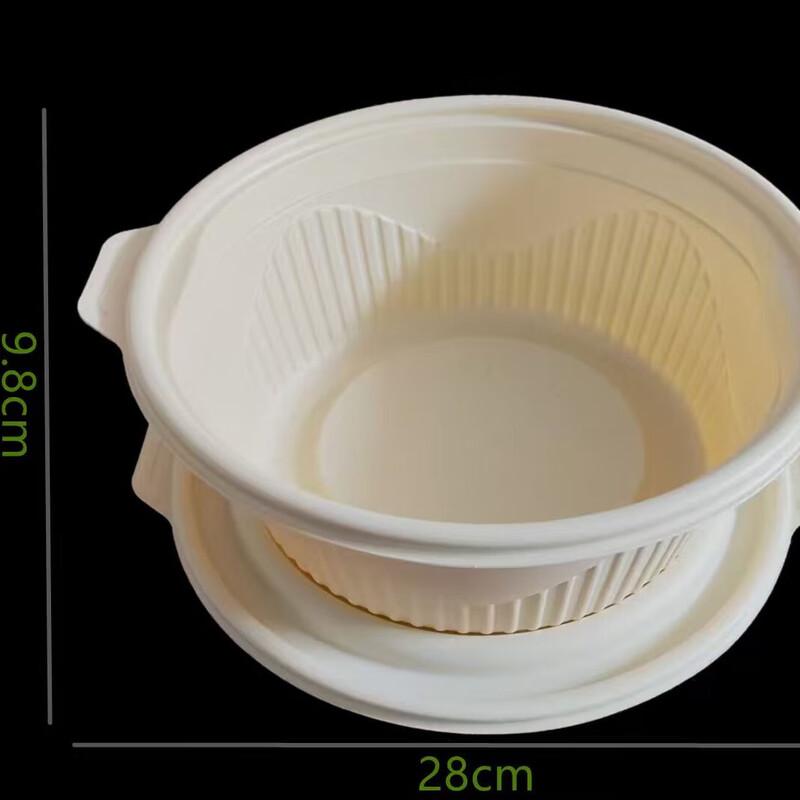Biologisch abbaubare Take-away-Behälter aus Maisstärke mit Deckeln