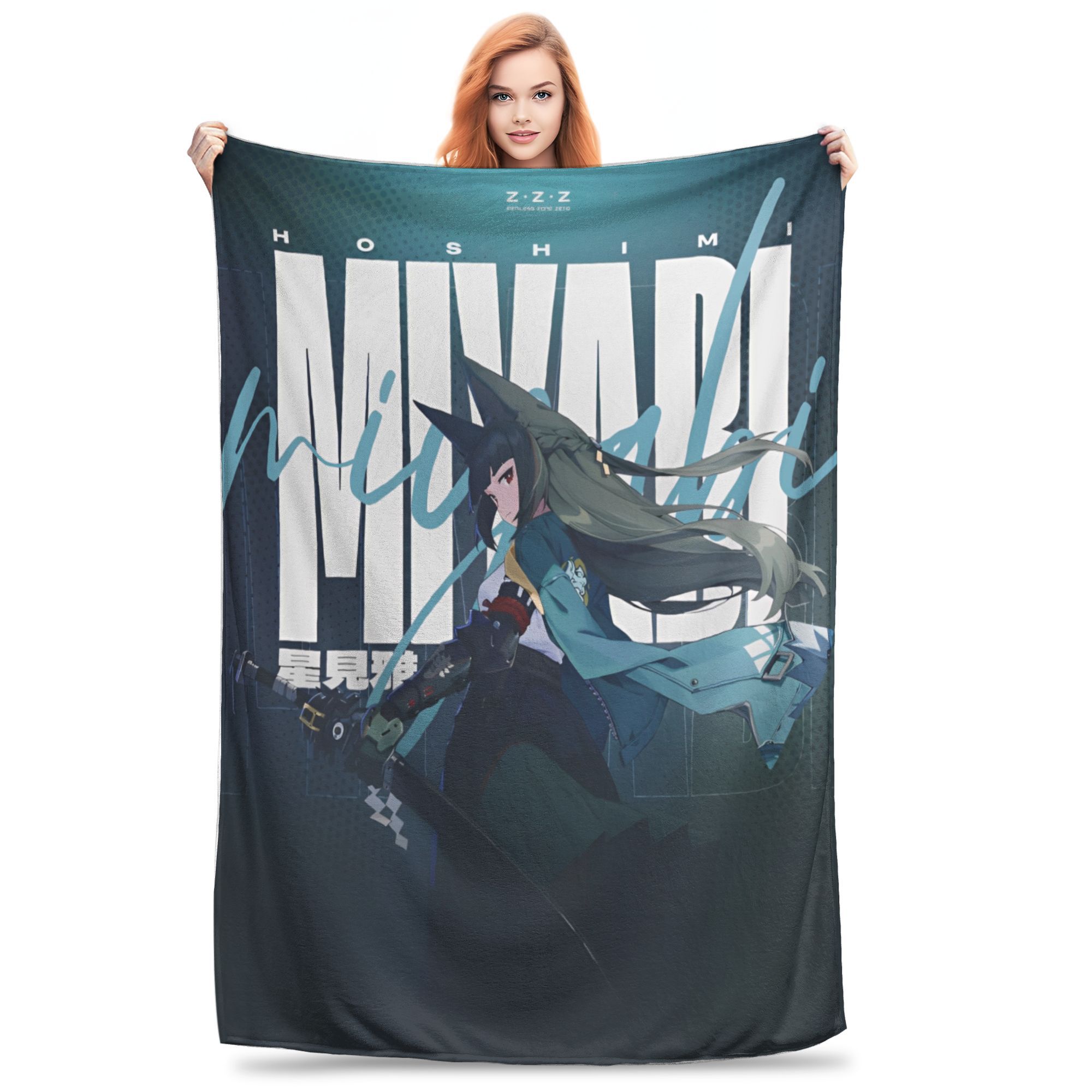ZZZ Deadly Assault Ellen Nicole Miyabi Blanket Flannel Zenless Zone Zero Cozy Super Soft Throw Blanket for Bedding 130x150cm